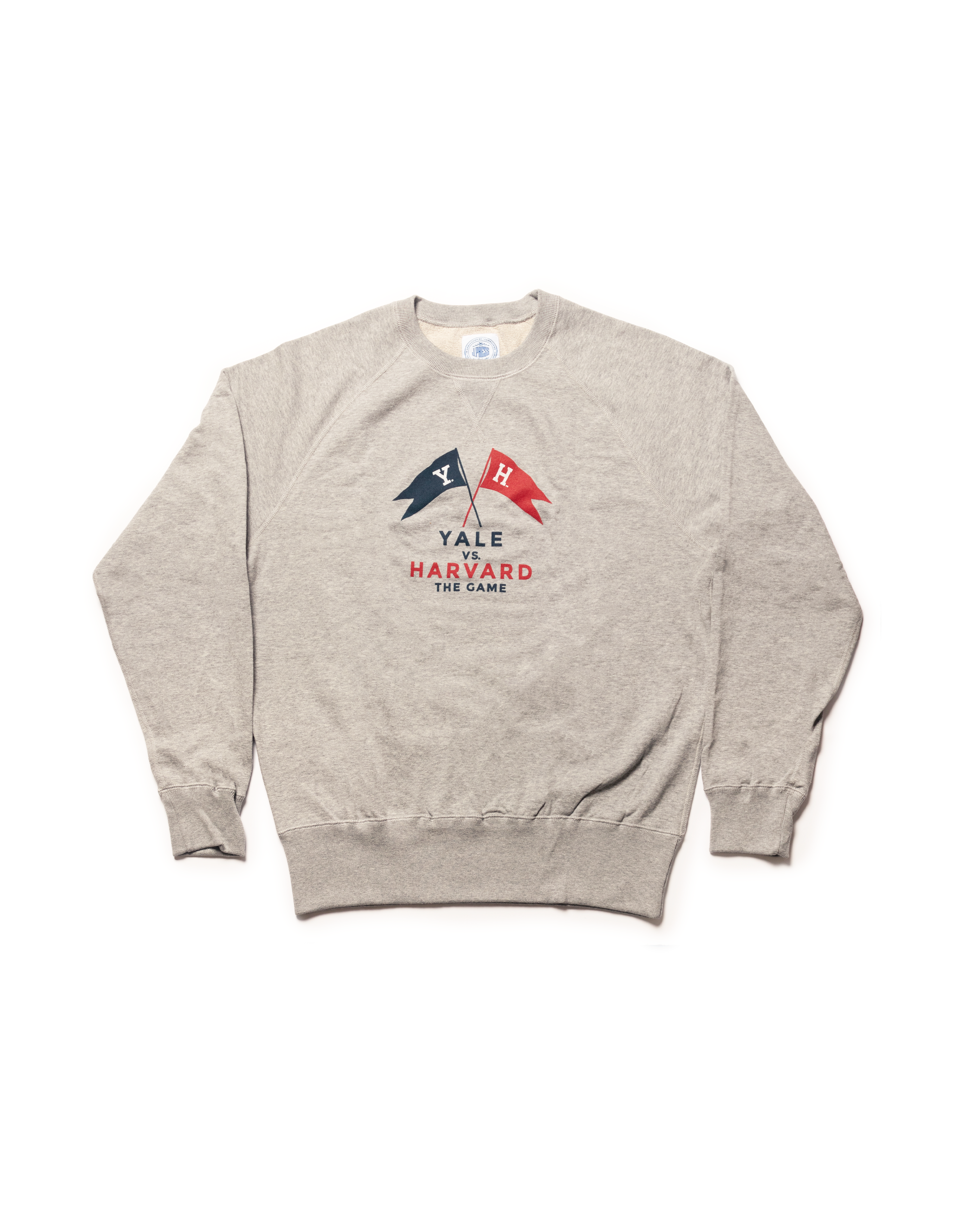 YALE X HARVARD SWEATSHIRT PENNANT - GREY – J. PRESS