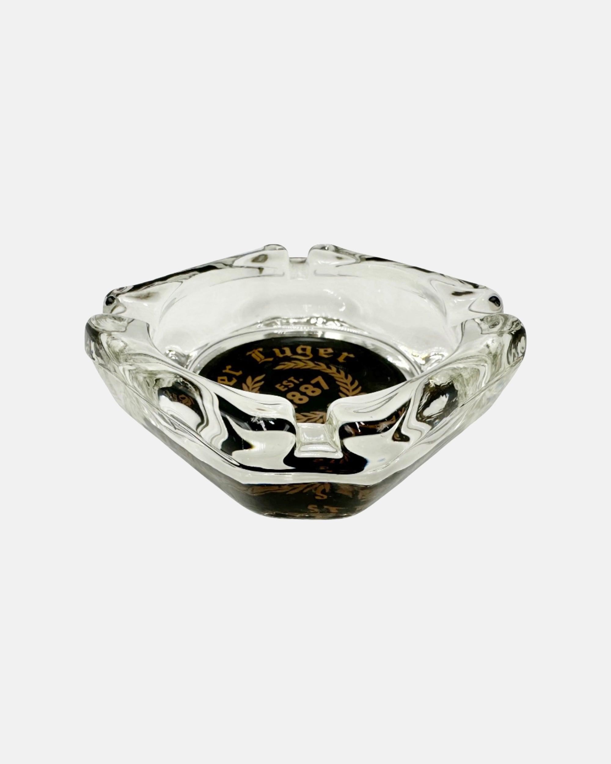 Vintage Peter Luger NYC Steakhouse Glass Ashtray