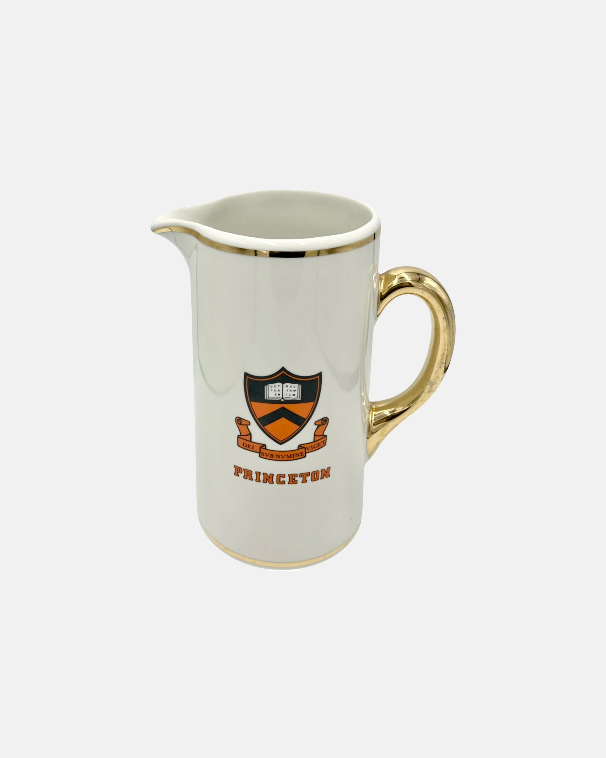 Vintage Princeton University Ceramic Pitcher 10"H