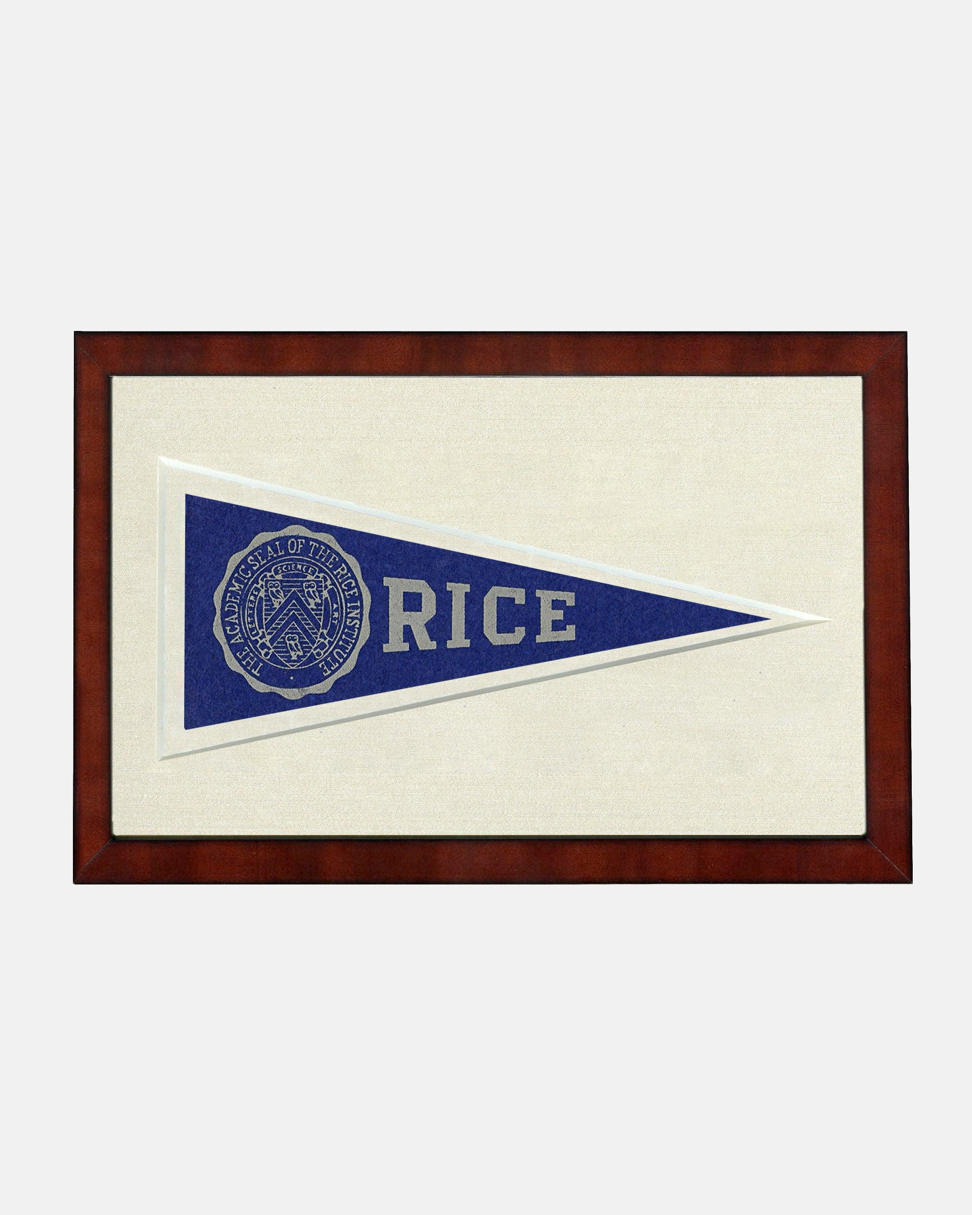 Rice Framed Vintage Pennant