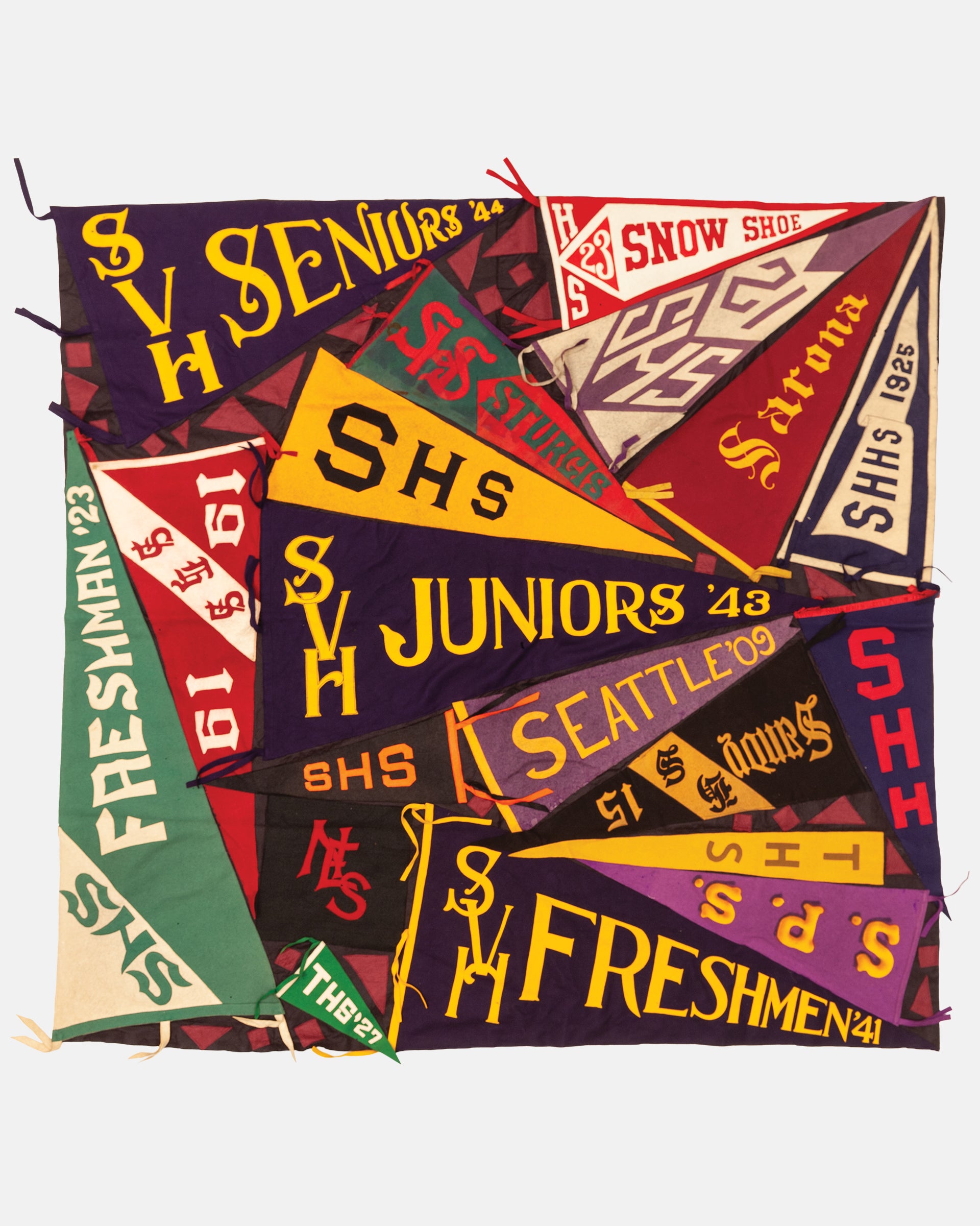 Vintage Pennant Quilt - Schools #18