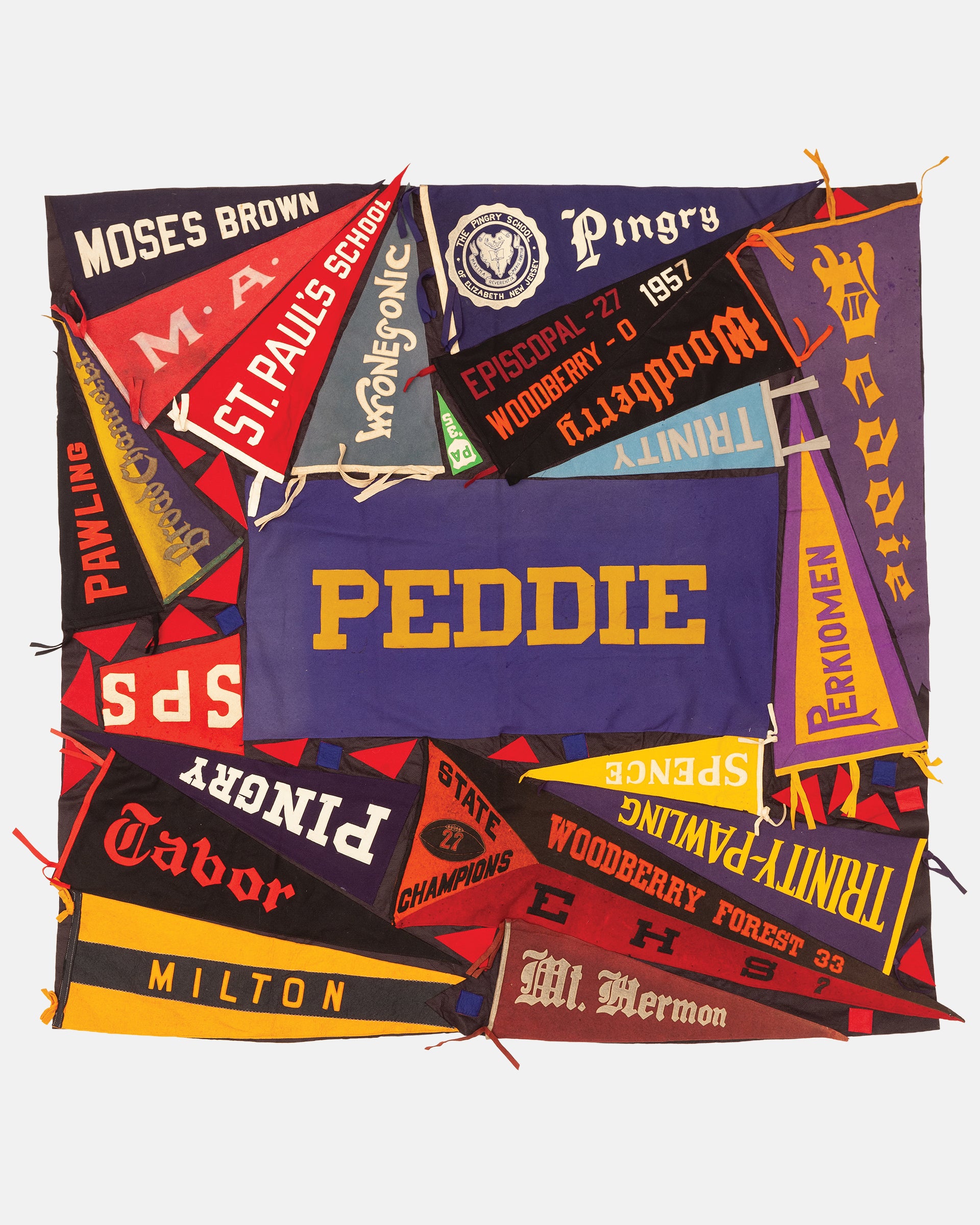 Vintage Pennant Quilt - Schools #26