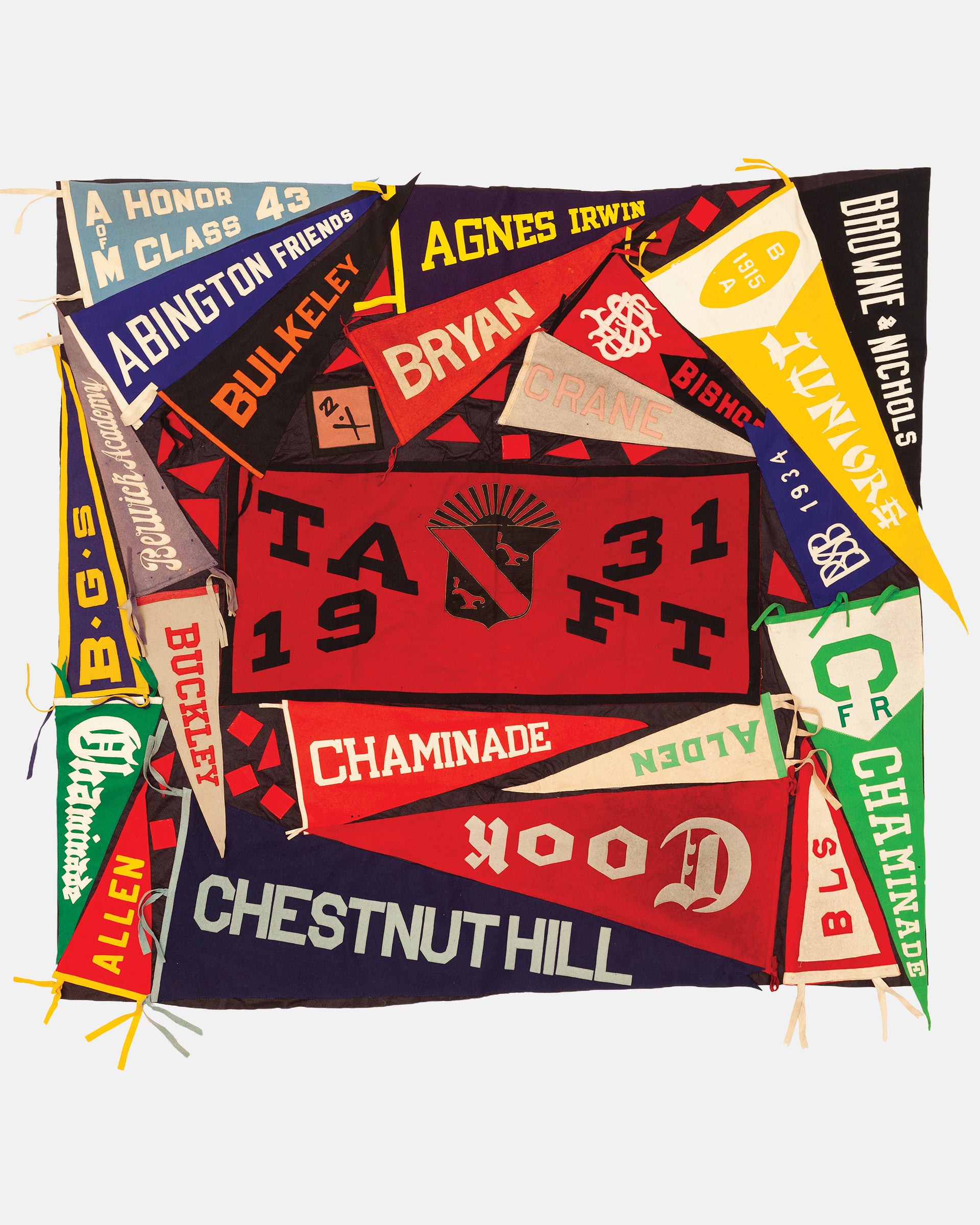 Vintage Pennant Quilt - Schools #29