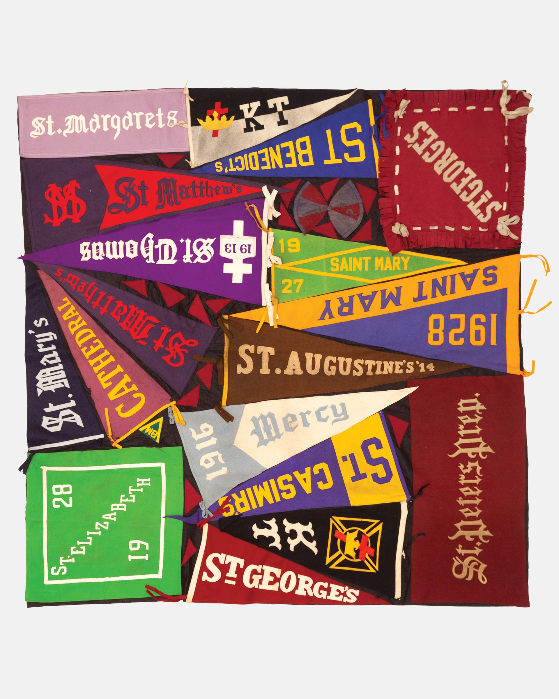 Vintage Pennant Quilt - Schools #34