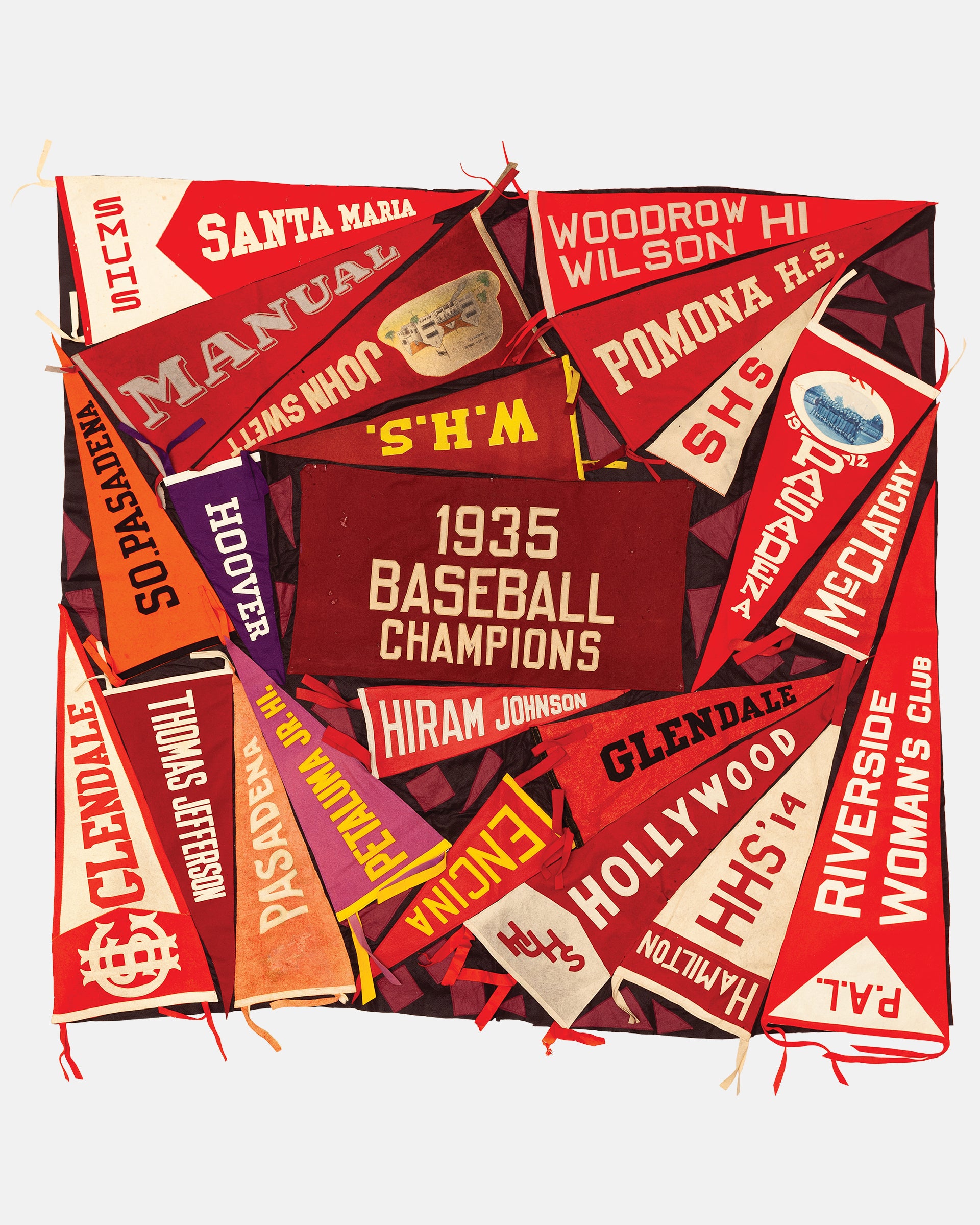 Vintage Pennant Quilt - Schools #38