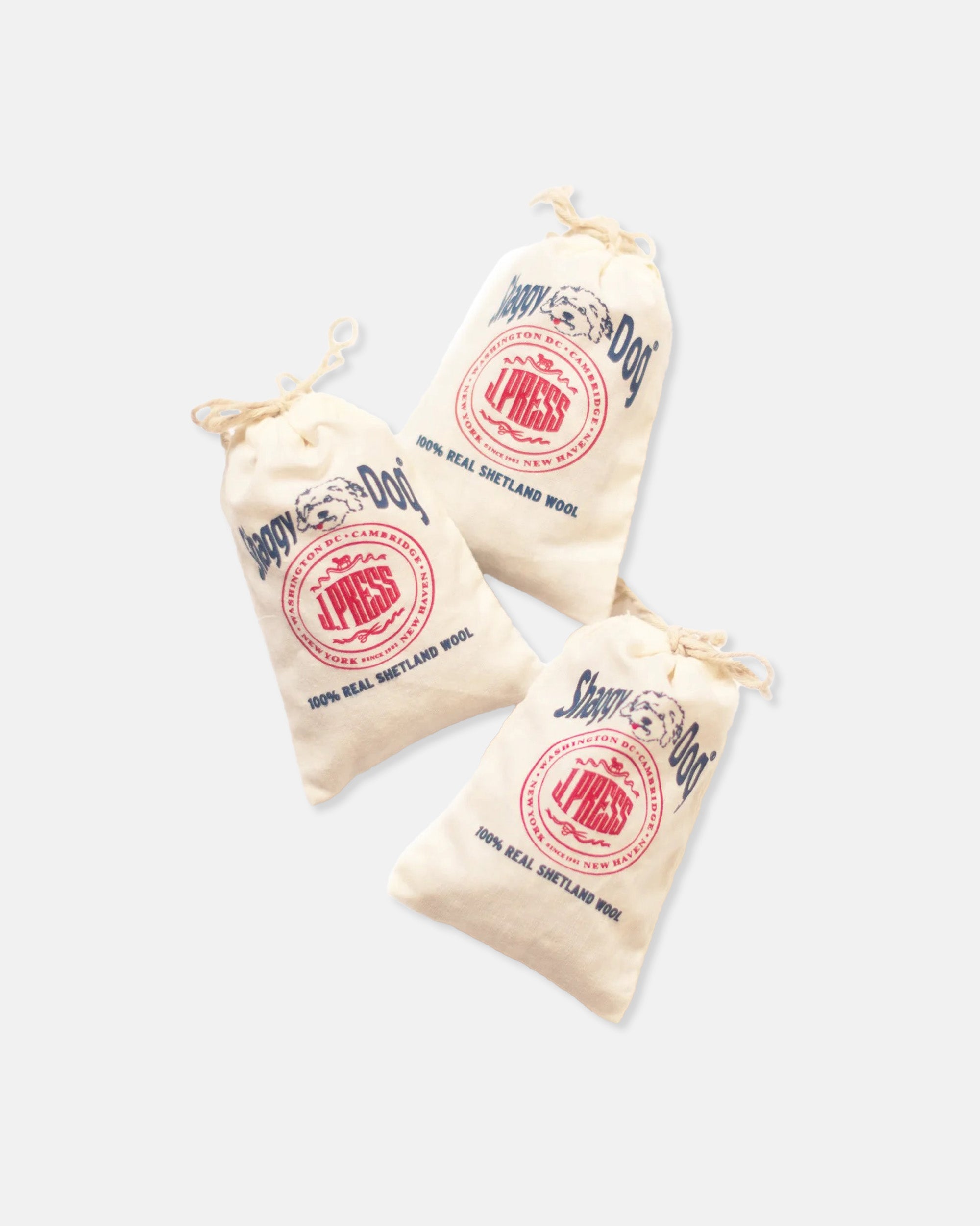 Made-in-USA Shaggy Dog Cedar Bags - Set Of 3