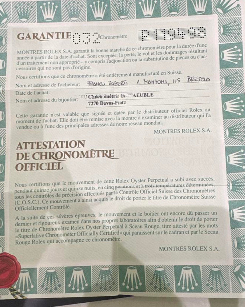 Rolex Black Dial Zenith Daytona Reference 16520 P Serial Full Set Unpolished