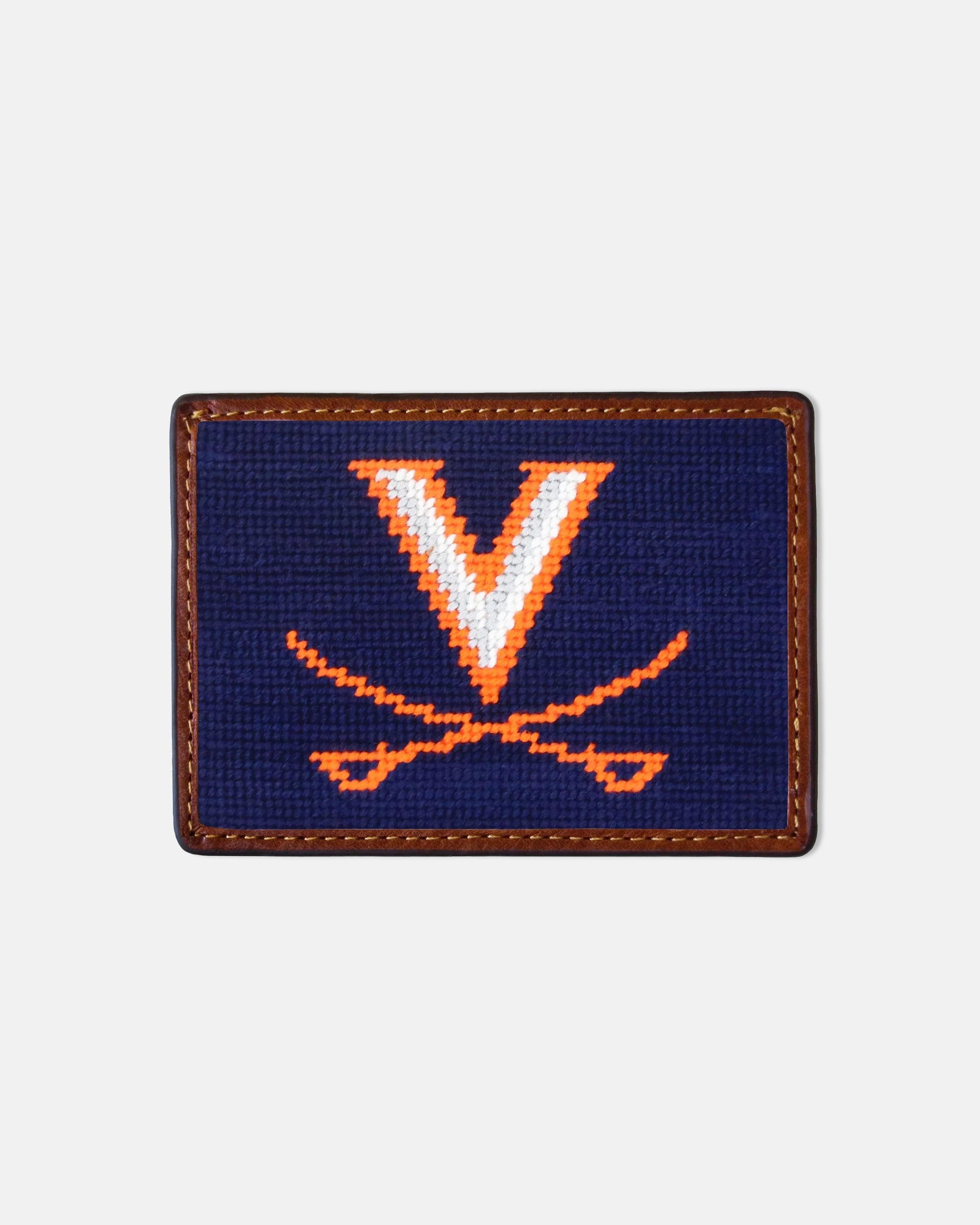 University of Virginia Needlepoint Card Case
