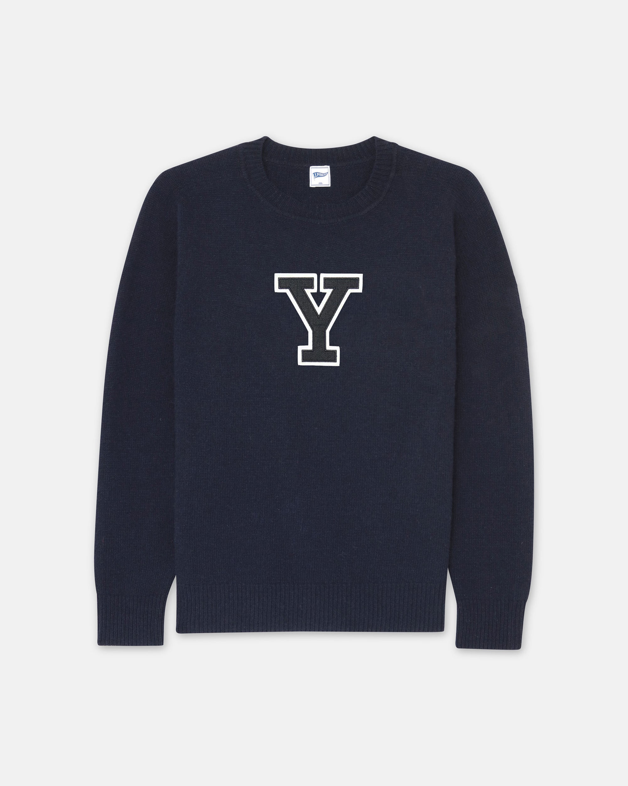 Yale Cotton Crewneck "Y" Sweater