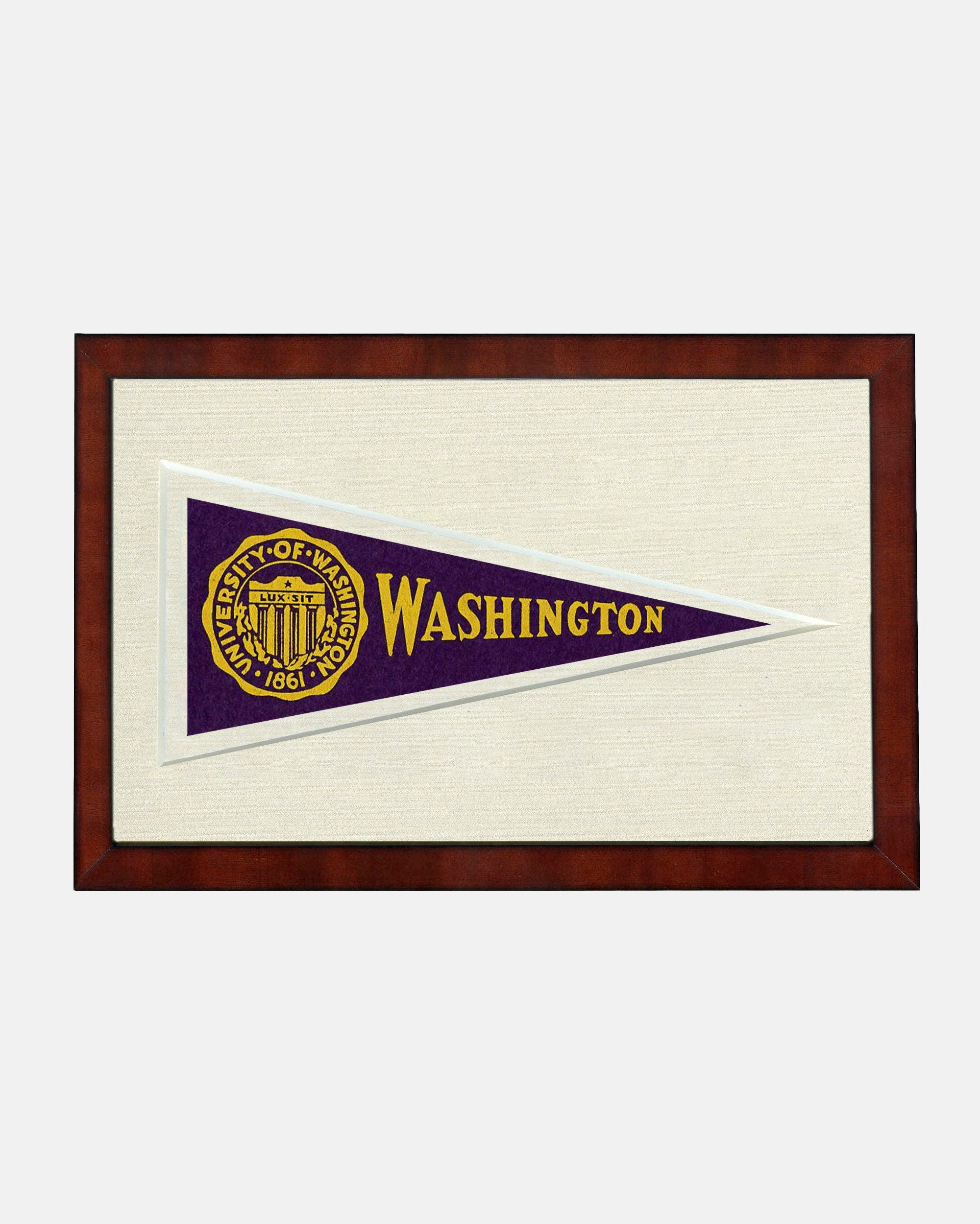 Washington Framed Vintage Pennant