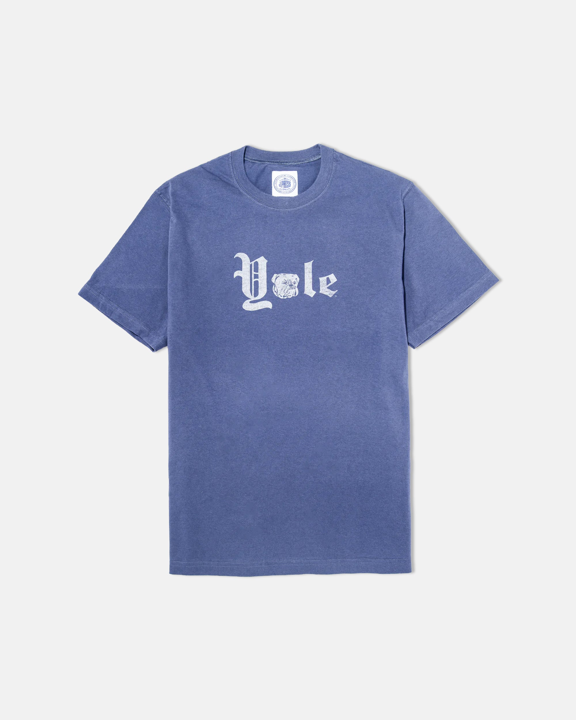 Yale Blue Gothic Spellout T-Shirt
