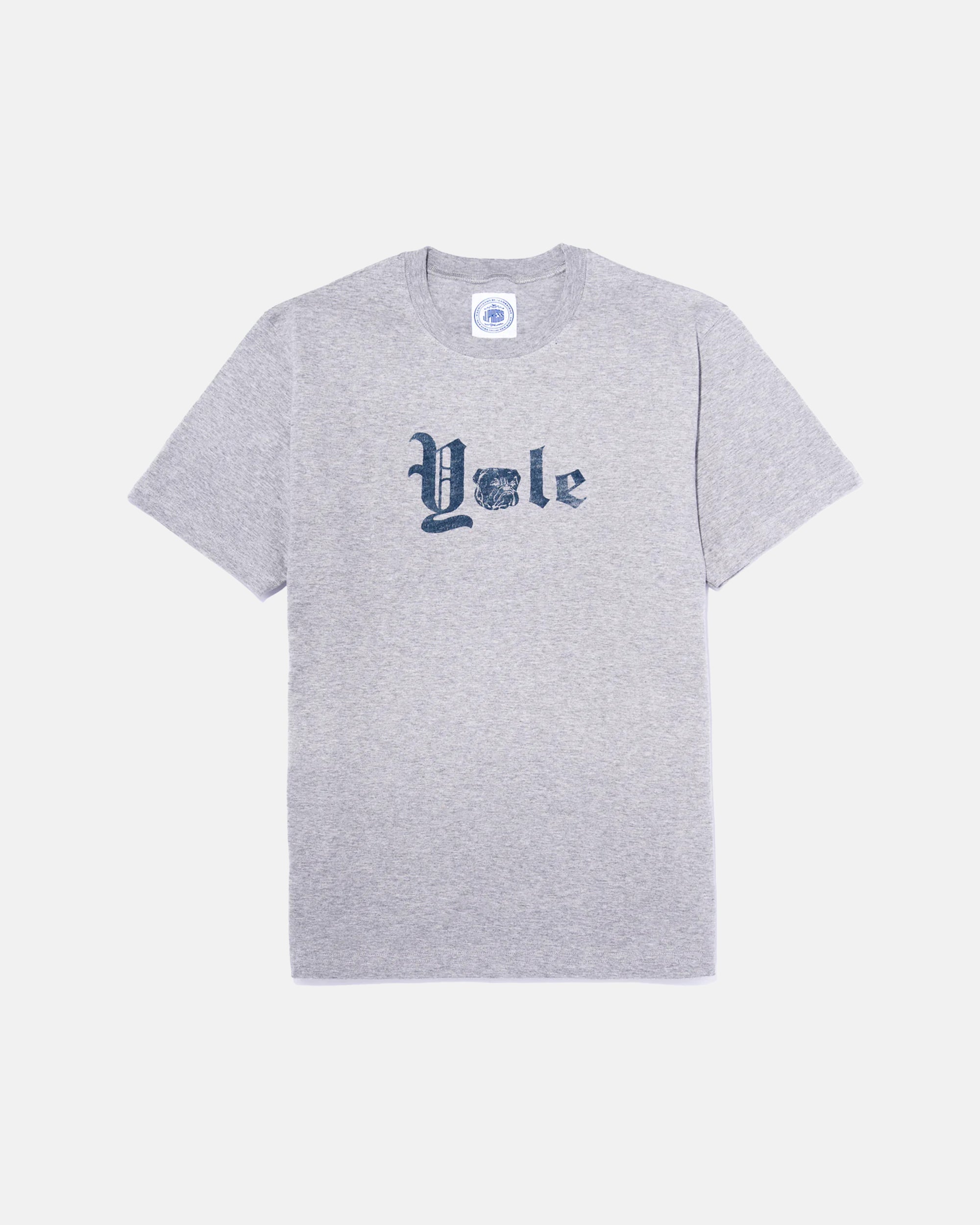Yale Grey Gothic Spellout T-Shirt
