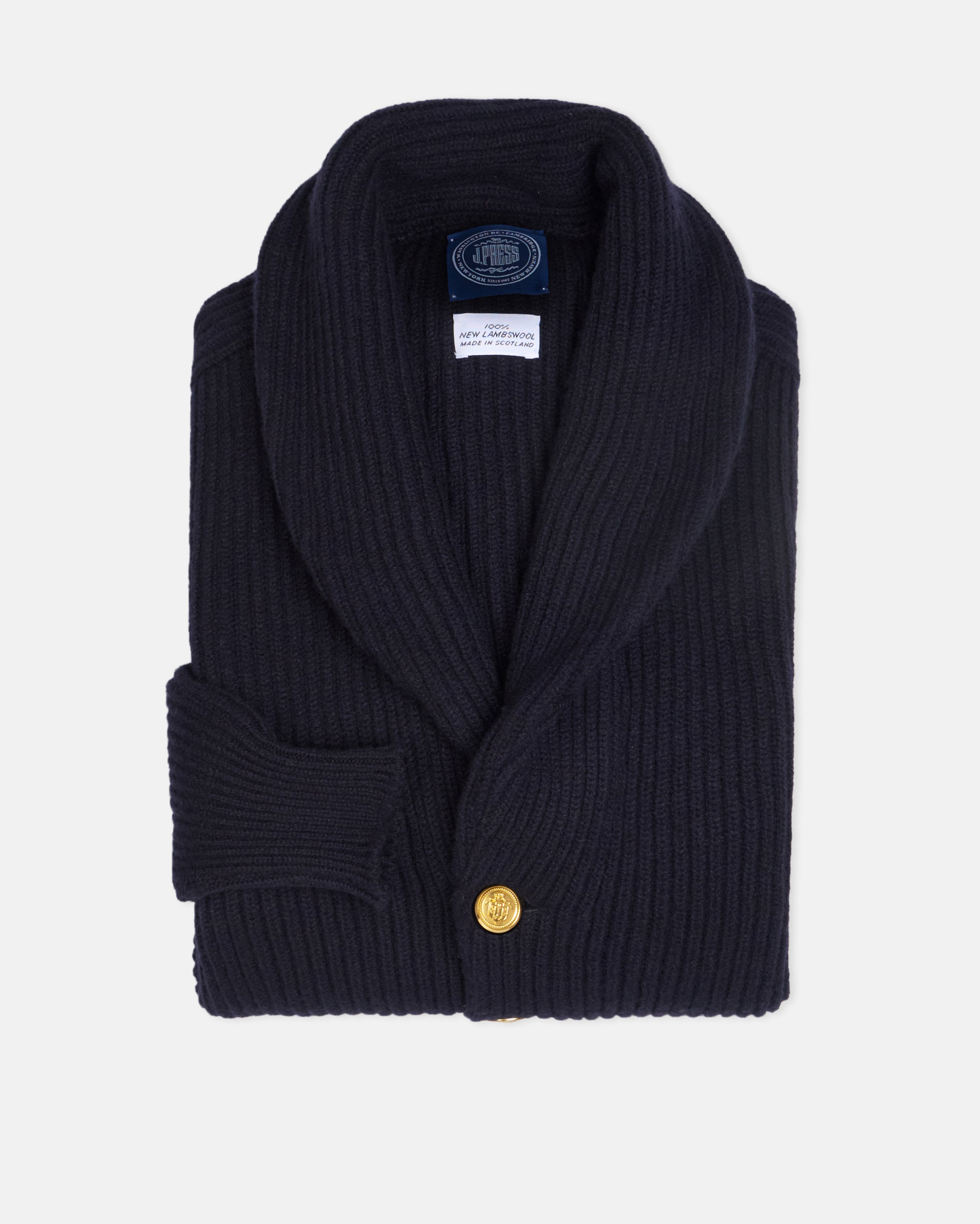 Made-in-Scotland Lambswool Blazer Cardigan