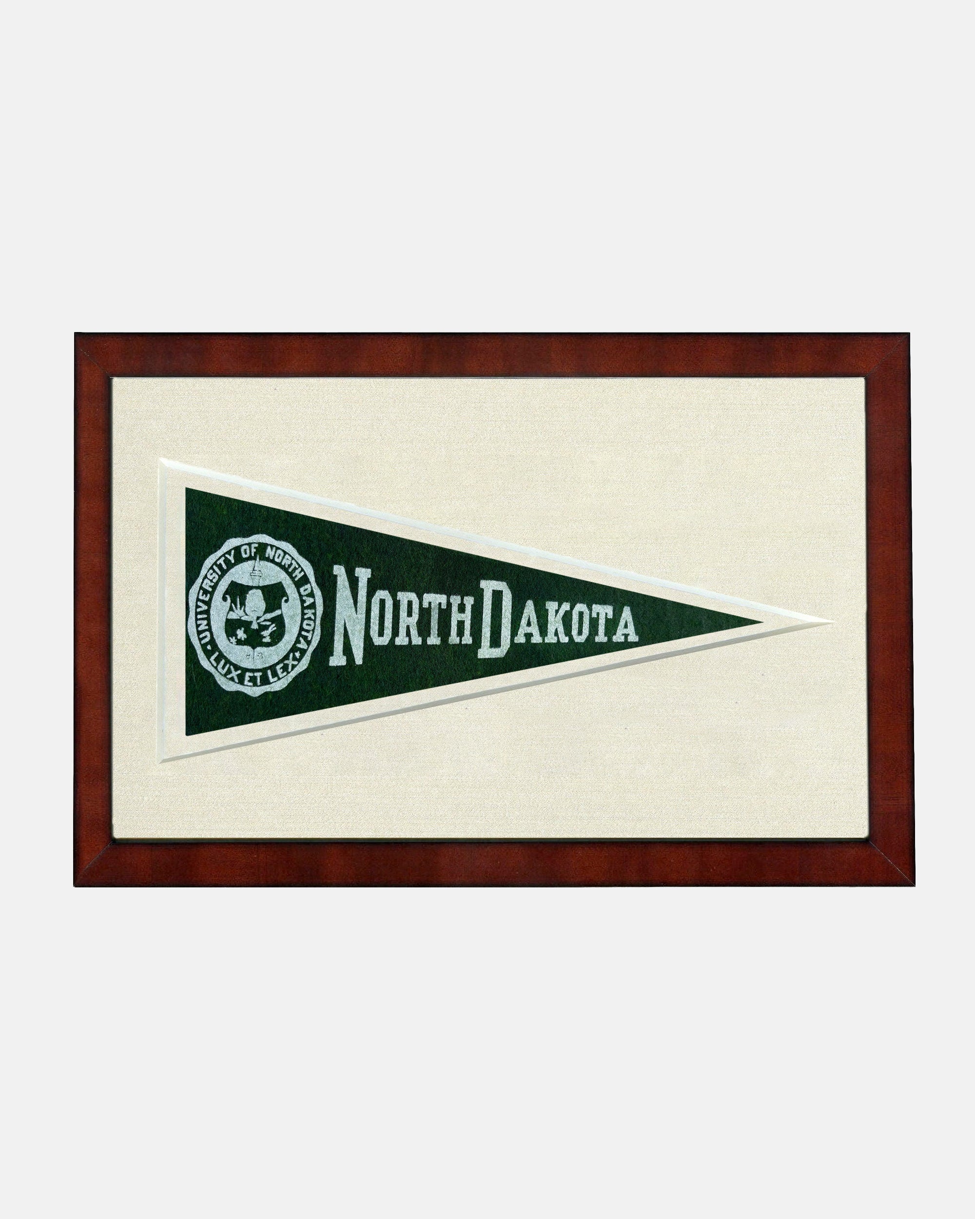 University of North Dakota Framed Vintage Pennant