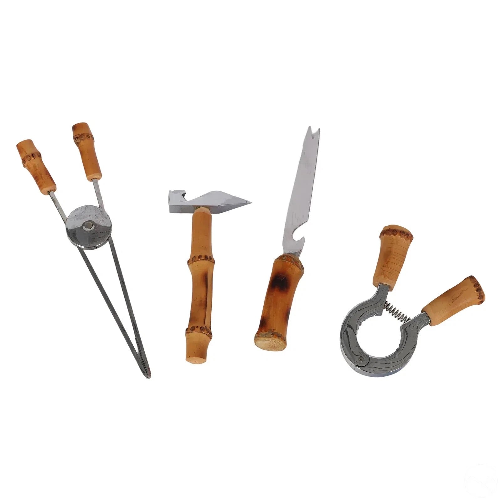 Asprey London Set of 4 Bamboo Barware Tools