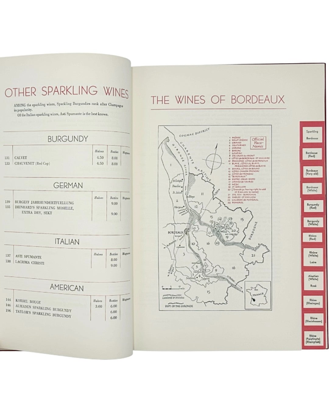 Jack & Charlie's The 21 Club NYC Restaurant Wine List 1959