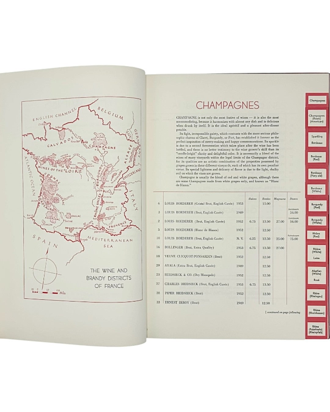 Jack & Charlie's The 21 Club NYC Restaurant Wine List 1959