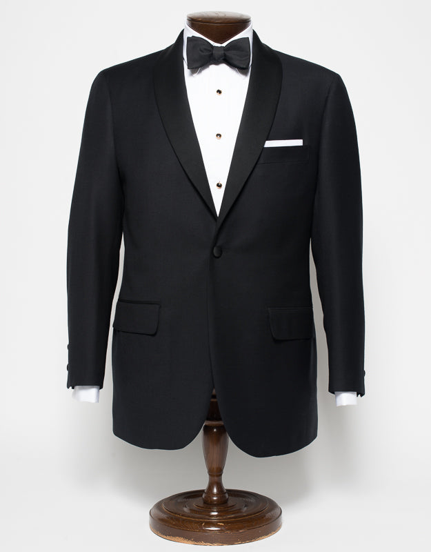Tuxedo 1 Button Satin Shawl Collar | Men's Dress Clothes