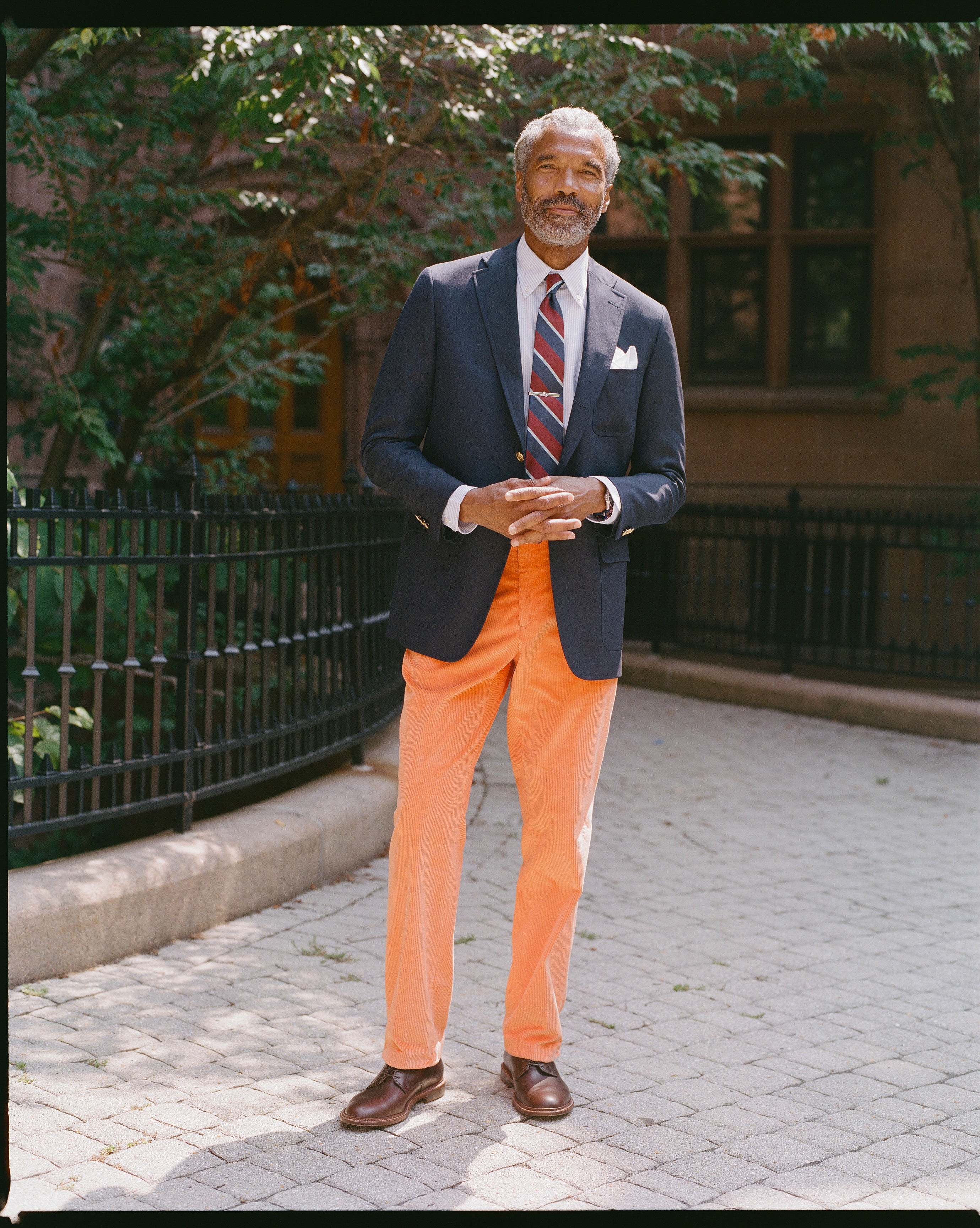 Made-in-USA Orange Wide Wale Corduroy Pant