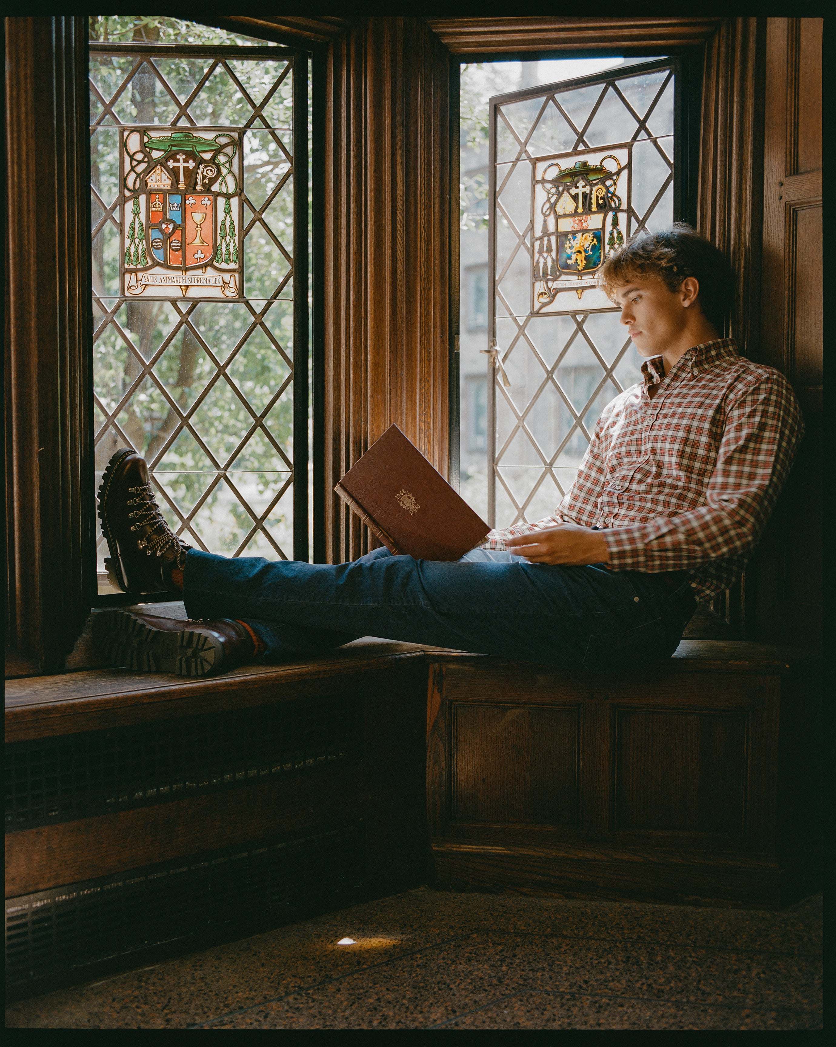 Blue 5-Pocket Corduroy Pant