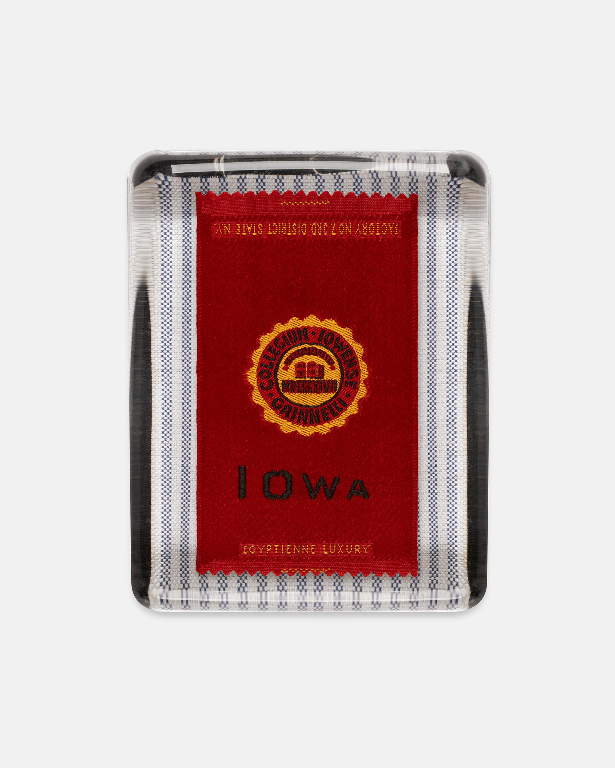 Iowa College (Grinnell) Silk Paperweight