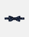 Made-in-England Navy Griffin Navy Club Bow Tie