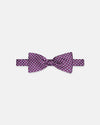 Made-in-England Purple Printed Foulard Silk Bow Tie