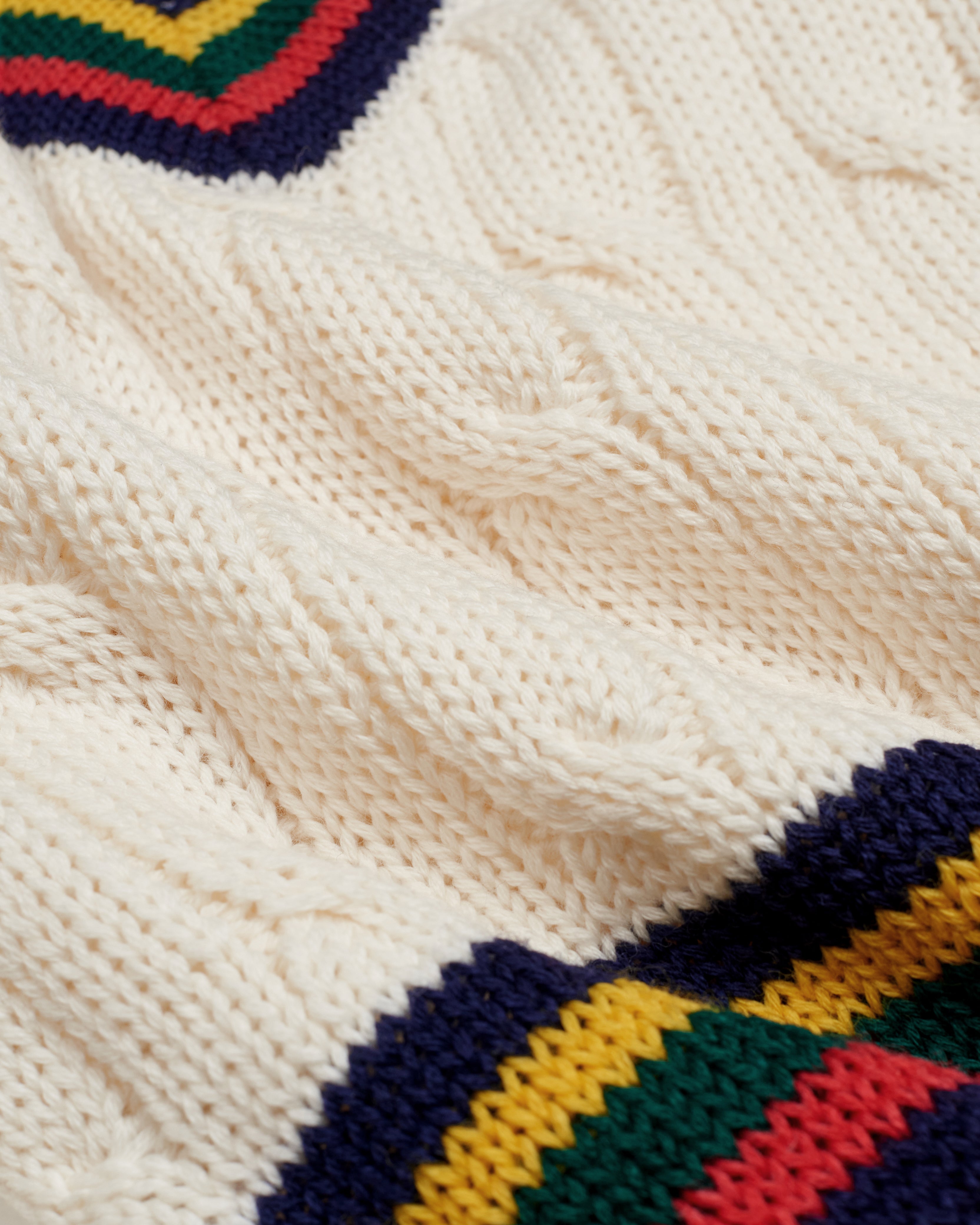 Made-in-England Cableknit Cricket Sweater