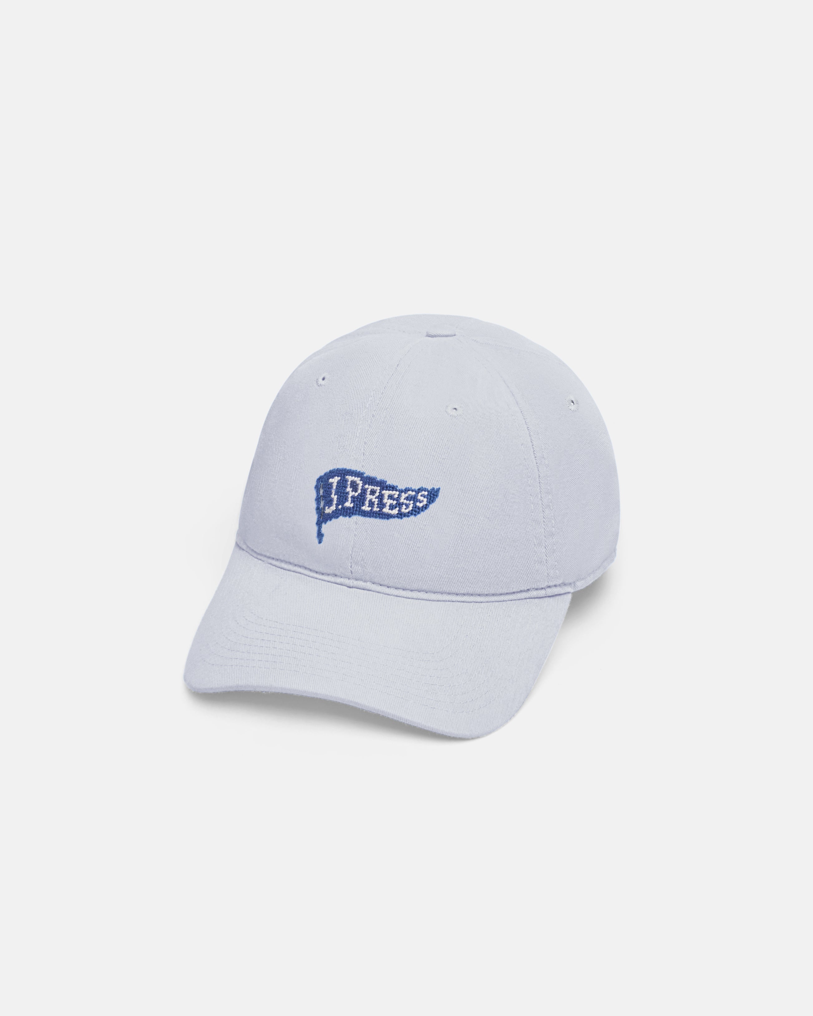 J. Press Burgee Grey Needlepoint Hat