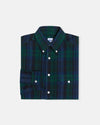 Blackwatch Tartan Cotton Flannel Sport Shirt - Trim Fit