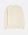 White Wool Crewneck Sweater - Trim Fit