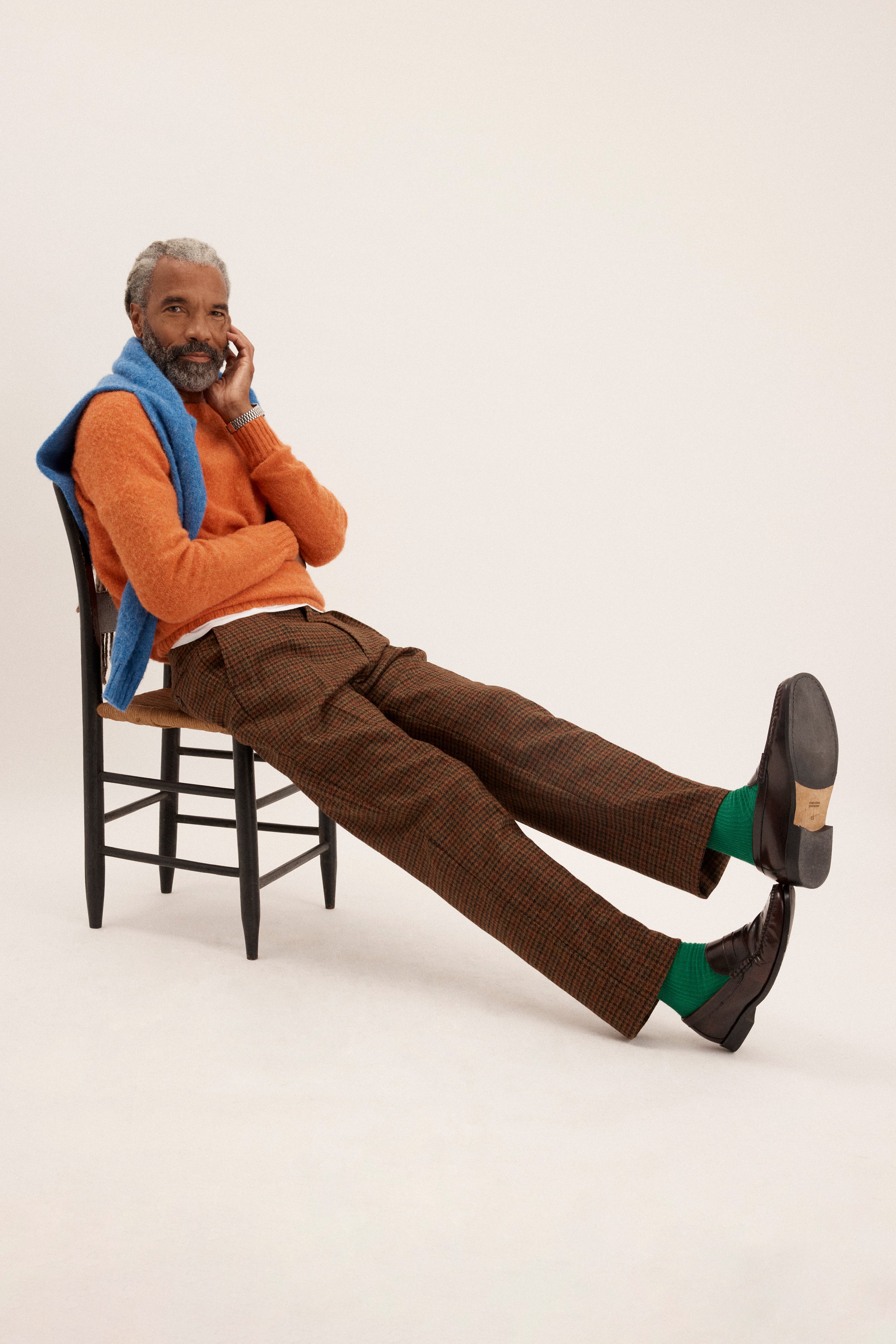 Made-in-USA Houndstooth Tweed Trouser