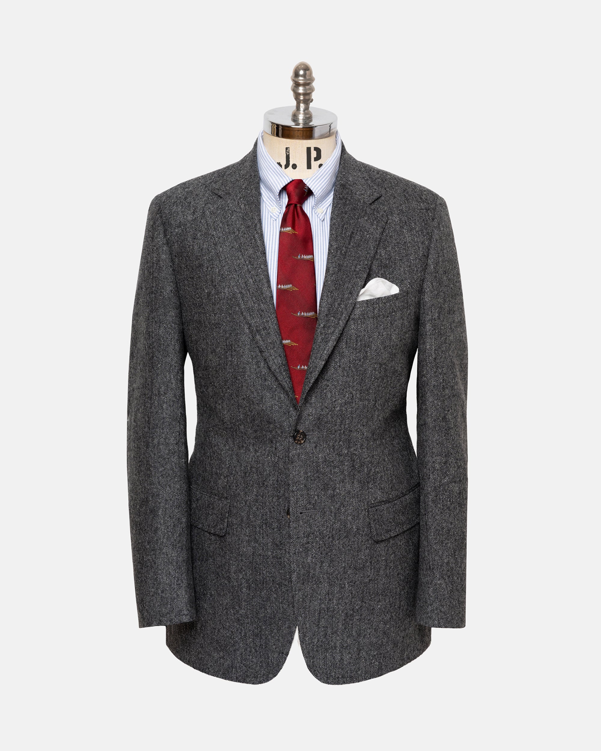 Made-in-Canada Grey Irish Donegal Tweed Sport Coat - Custom Make