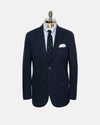 Blue Check Knit Sport Coat