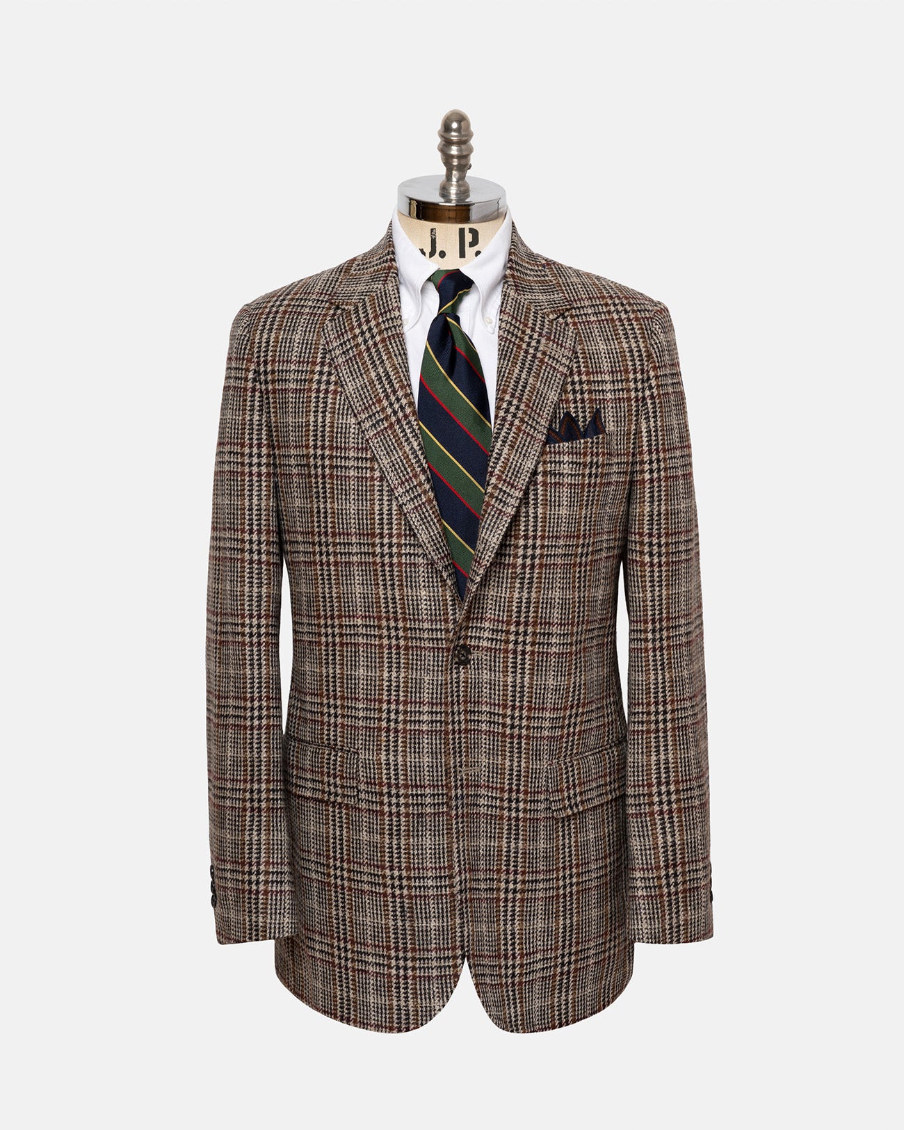 Made-in-Canada Black & Tan Plaid Sport Coat