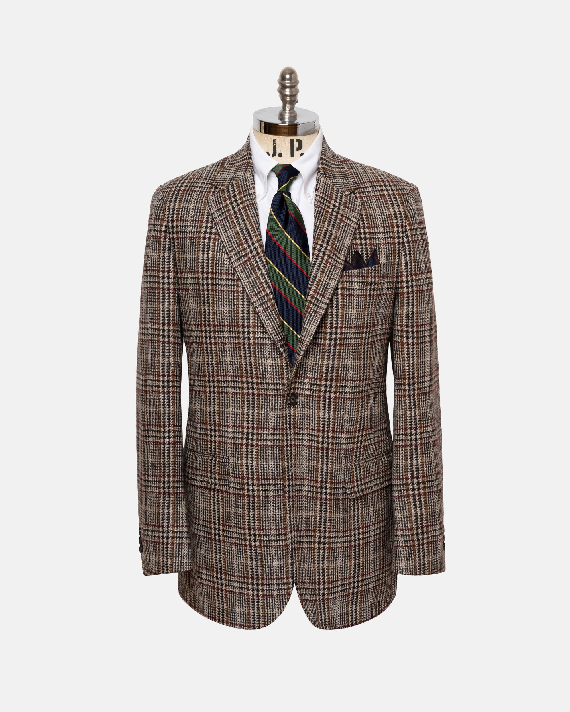 Made-in-Canada Black & Tan Plaid Sport Coat