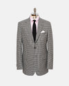 Made-in-Canada Black & White Houndstooth Pure Cashmere Sport Coat