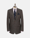 Made-in-Canada Brown Barleybone Stripe Irish Tweed Sport Coat