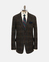 Made-in-USA Olive Plaid Harris Tweed Sport Coat