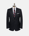 Made-in-Canada Charcoal Chalkstripe Wool Flannel Suit