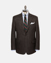 Made-in-Canada Grey & Brown Small Check Pure Cashmere Sport Coat