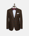 Made-in-Canada Olive Brown Tattersall Wool/Cashmere Sport Coat
