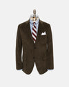 Olive Narrow Wale Corduroy Sport Coat - Trim Fit