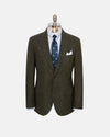 Olive Herringbone Wool Sport Coat - Trim Fit