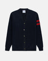 Made-in-Scotland Navy Shaggy Dog University Cardigan