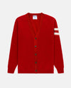 Made-in-Scotland Red Shaggy Dog University Cardigan