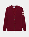 Made-in-Scotland Crimson Shaggy Dog University Cardigan
