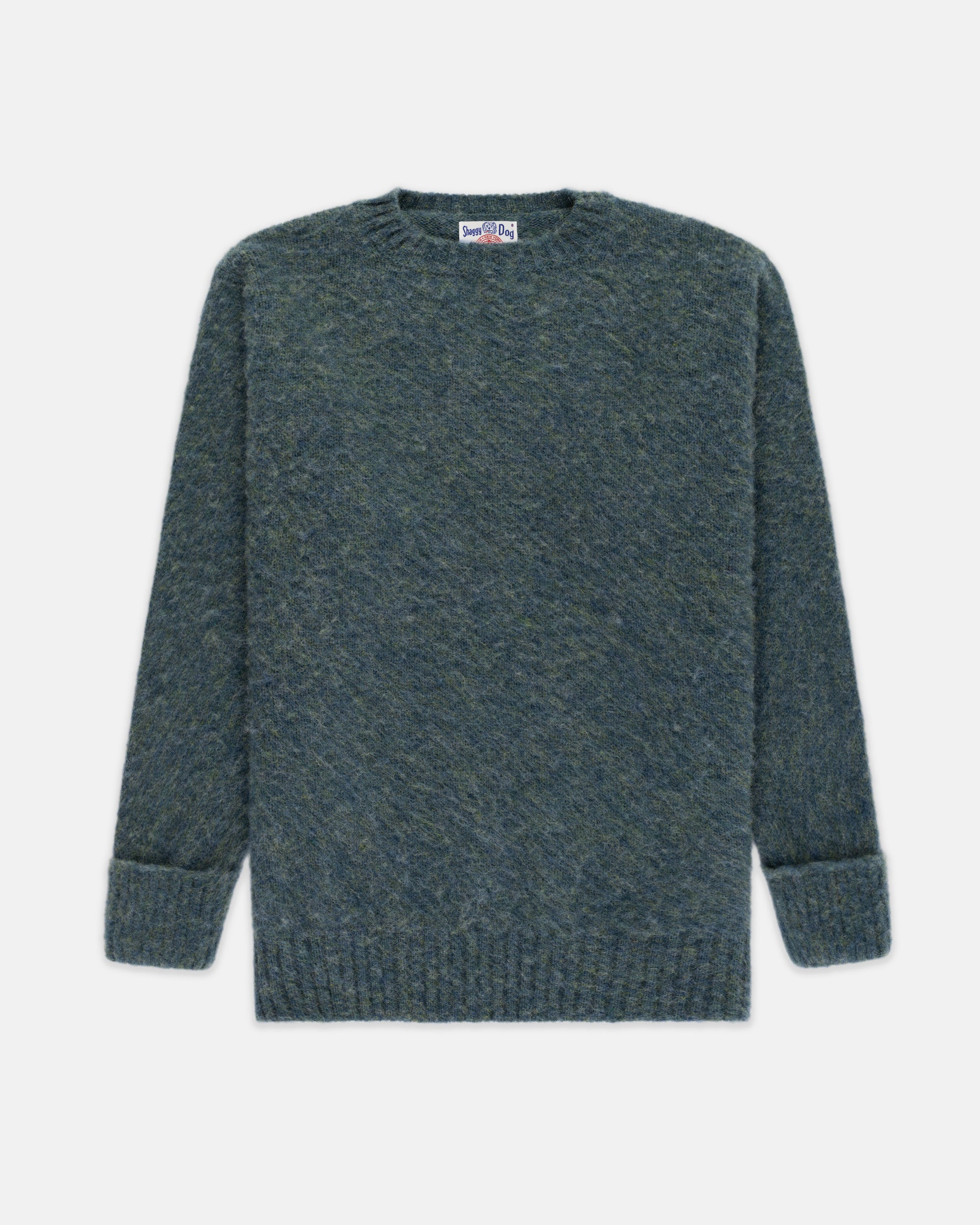 Made-in-Scotland Lovat Shaggy Dog Sweater - Classic Fit