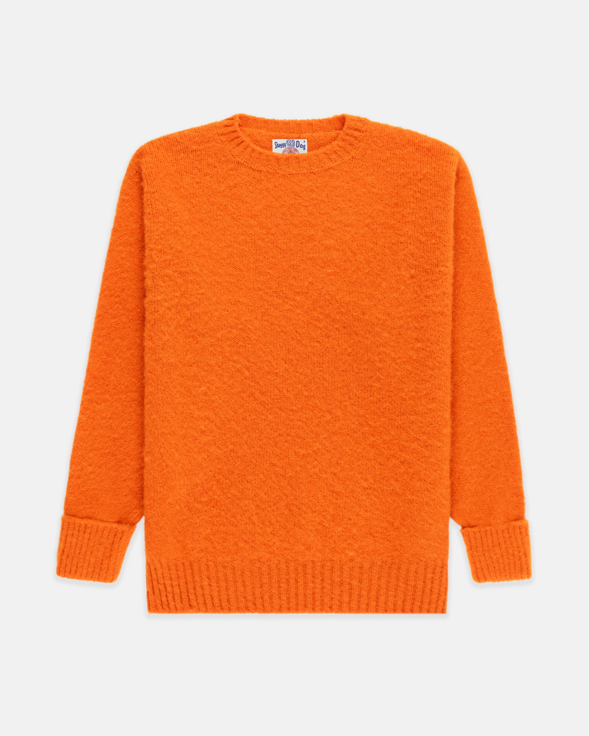 Made-in-Scotland Pumpkin Shaggy Dog Sweater - Classic Fit