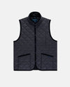 Made-in-England Lavenham Navy Mickfield Quilted Gilet